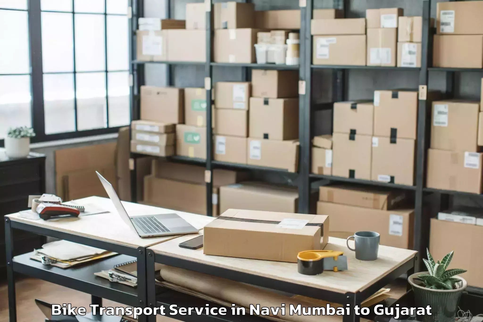 Professional Navi Mumbai to Changa Bike Transport